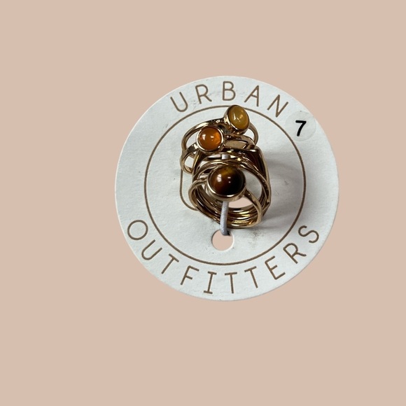 NWT Urban Outfitters Women's Lot of 3 Necklace, Rings, Earrings Jewelry - Picture 4 of 6